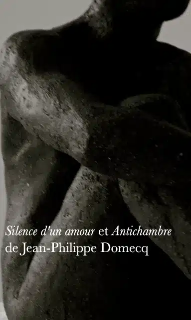 Silence d&rsquo;un amour et Antichambre de Jean-Philippe Domecq