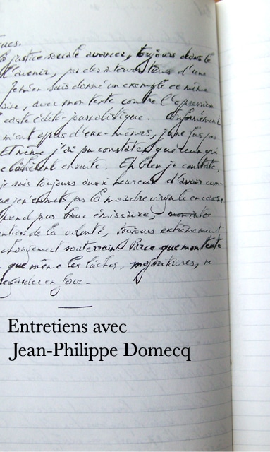 Entretien Domecq-Rossignol 1